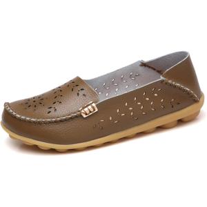 imageVenusCelia Womens Natural Comfort Walking Flat LoaferKhakicutout
