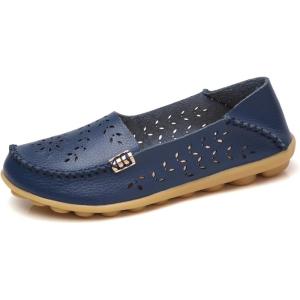 imageVenusCelia Womens Natural Comfort Walking Flat LoaferNavycutout