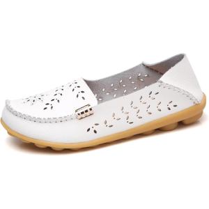 imageVenusCelia Womens Natural Comfort Walking Flat LoaferWhitecutout
