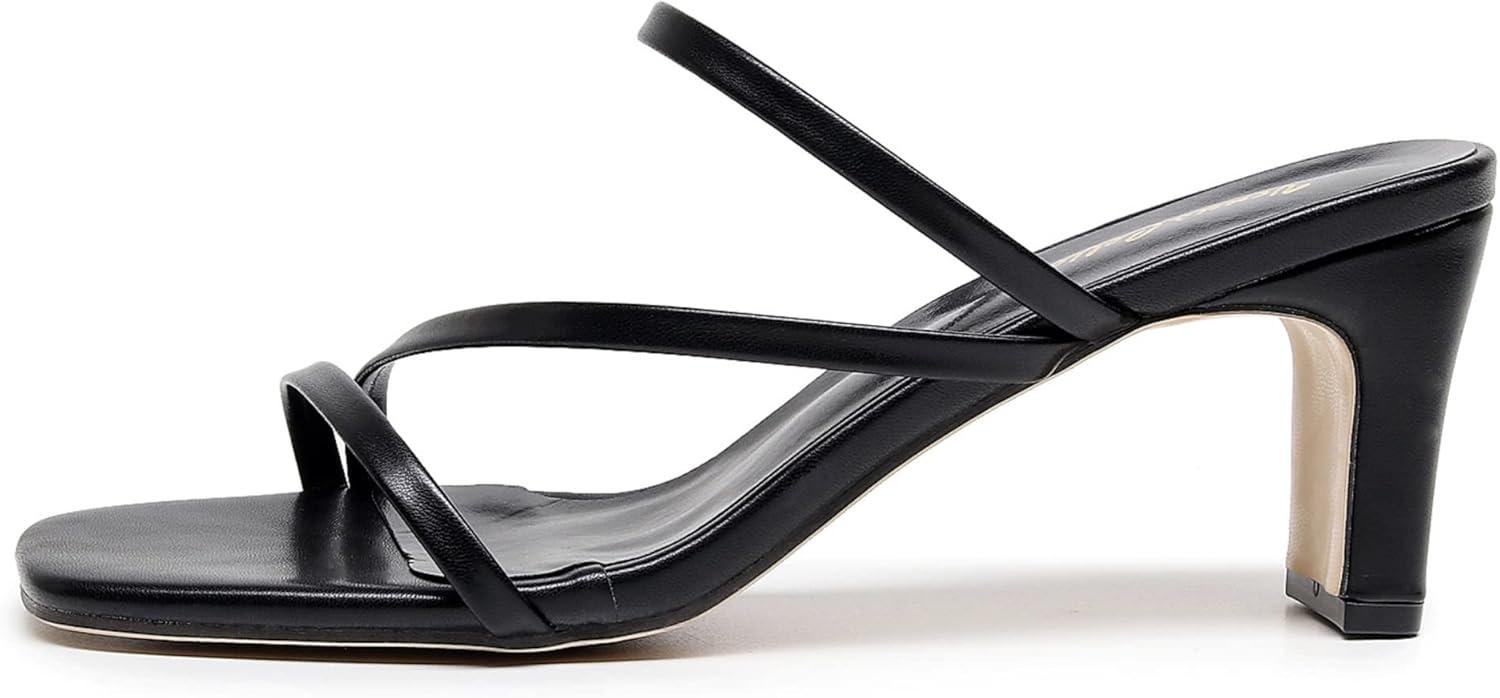 imageVenusCelia Womens Funky Pump Heeled SandalBlack Pu