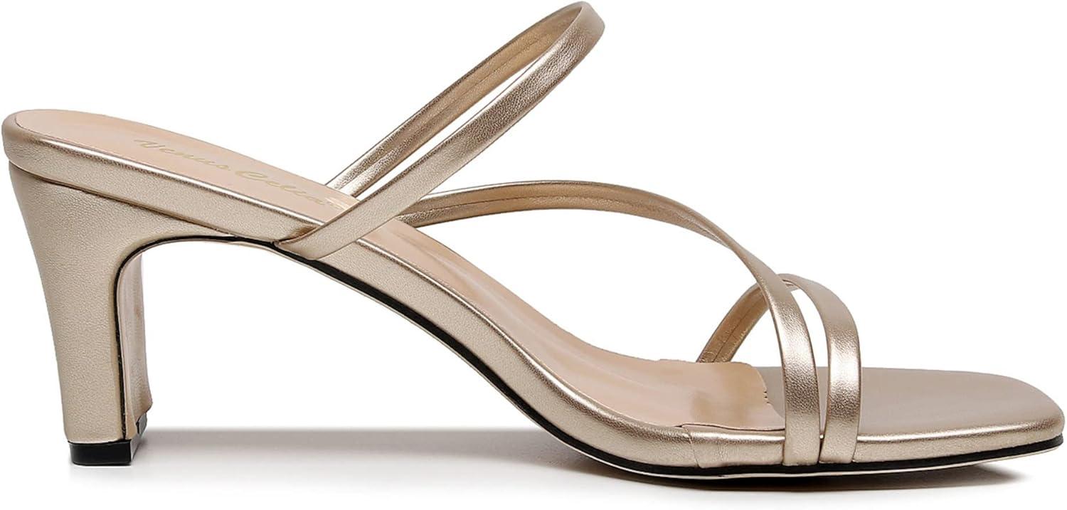 imageVenusCelia Womens Funky Pump Heeled SandalGold Pu