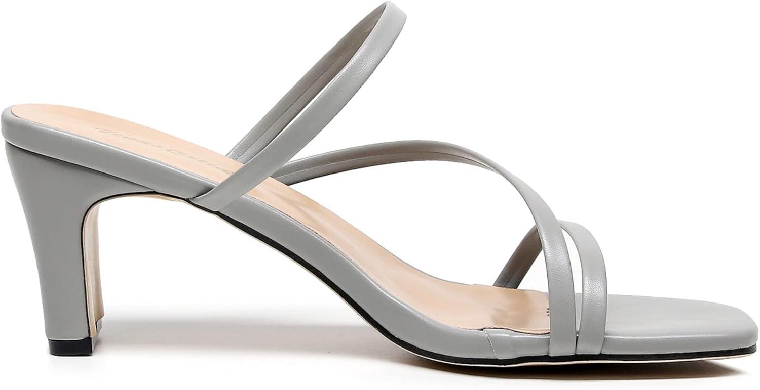 imageVenusCelia Womens Funky Pump Heeled SandalGrey Pu