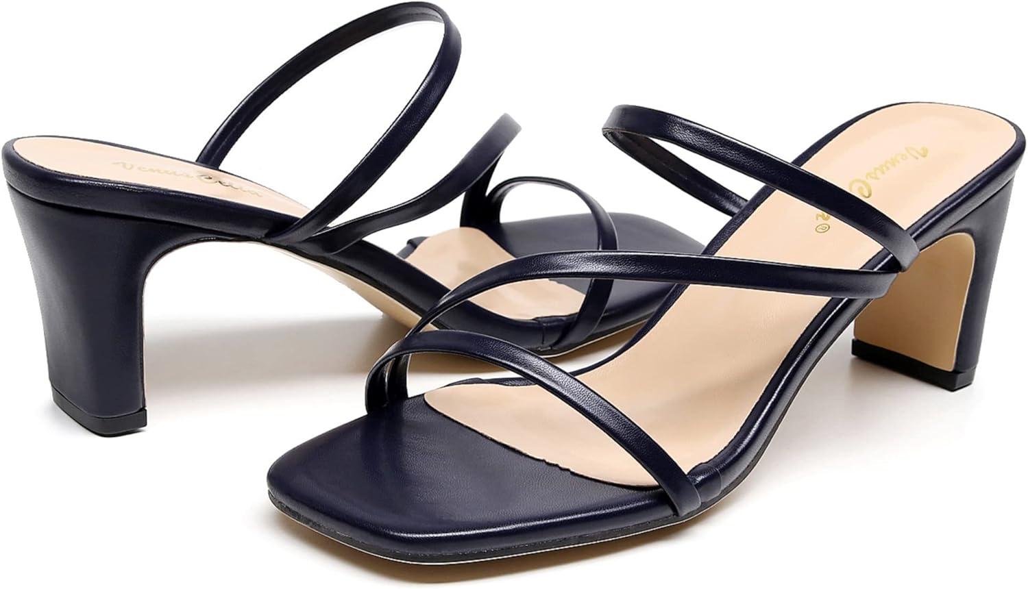 imageVenusCelia Womens Funky Pump Heeled SandalNavy Pu