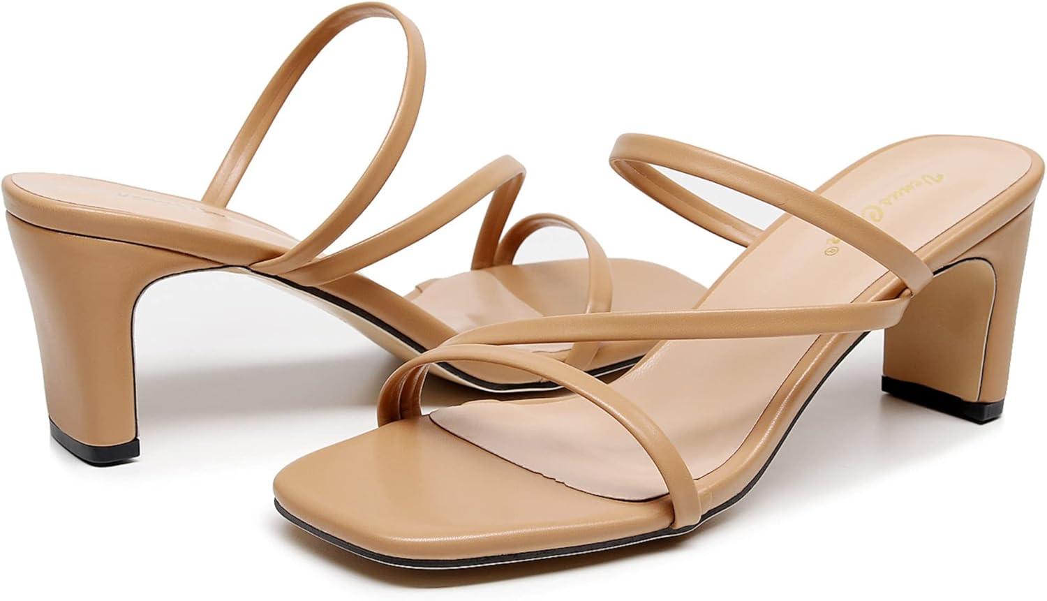 imageVenusCelia Womens Funky Pump Heeled SandalTan Pu