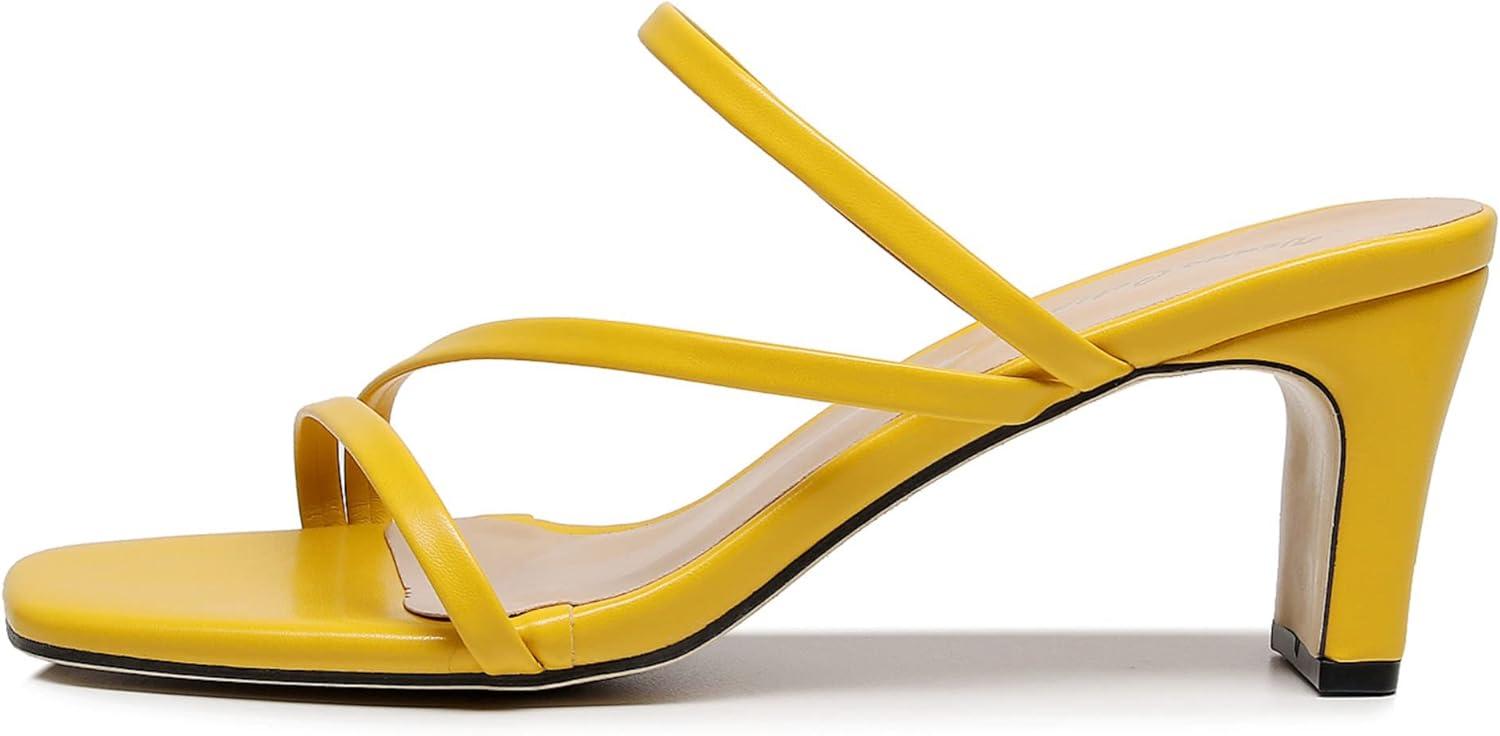 imageVenusCelia Womens Funky Pump Heeled SandalYellow Pu