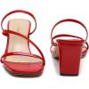 imageVenusCelia Womens Funky Pump Heeled SandalRed Pu
