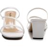 imageVenusCelia Womens Funky Pump Heeled SandalWhite Pu