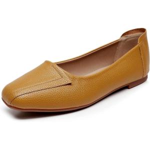 imageVenusCelia Womens Plain Dance Flat ShoeYellow Faux
