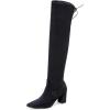 imageVenusCelia Womens Charlotte OverKnee Stretchy BootBlack