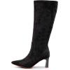 imageVenusCelia Womens Knee High Stretchy Fashion Boots 6 M USGreySuede