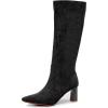 imageVenusCelia Womens Knee High Stretchy Fashion Boots 6 M USGreySuede