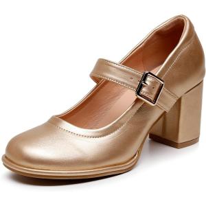 image:imageVenusCelia Womens Mary Jane Pump Heeled ShoeGold
