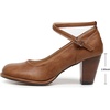 image:imageVenusCelia Womens XStrap Pump Heeled ShoeTan