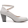 image:imageVenusCelia Womens XStrap Pump Heeled ShoeWhite