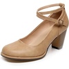 image:imageVenusCelia Womens XStrap Pump Heeled ShoeBeige