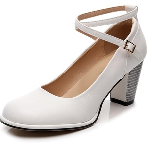 image:imageVenusCelia Womens XStrap Pump Heeled ShoeWhite