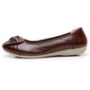 image:imageVenusCelia Womens Bows Dance Flats ShoesBrown Leather