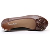 image:imageVenusCelia Womens Bows Dance Flats ShoesBrown Leather