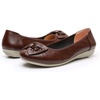 image:imageVenusCelia Womens Bows Dance Flats ShoesBrown Leather