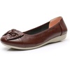 image:imageVenusCelia Womens Bows Dance Flats ShoesBrown Leather