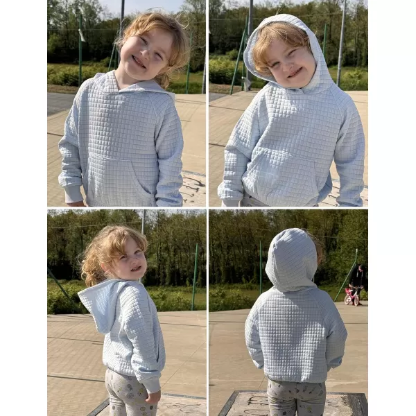 Arshiner Girls Sweatshirt Waffle Cropped Hoodies Casual Long Sleeve Pullover Tops for Kids