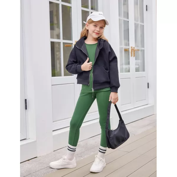 Arshiner Girls Thermal Underwear Set Long Johns Fleece Lined Kids Base Layer Top Bottom