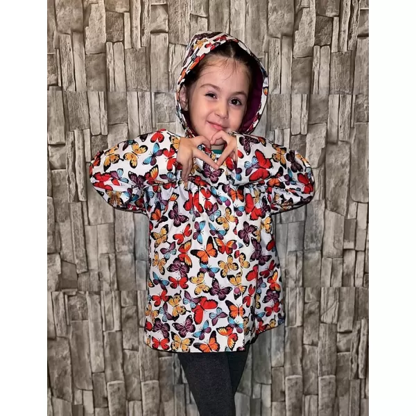 Arshiner Girl Baby Kid Waterproof Hooded Coat Jacket Outwear Raincoat Hoodies