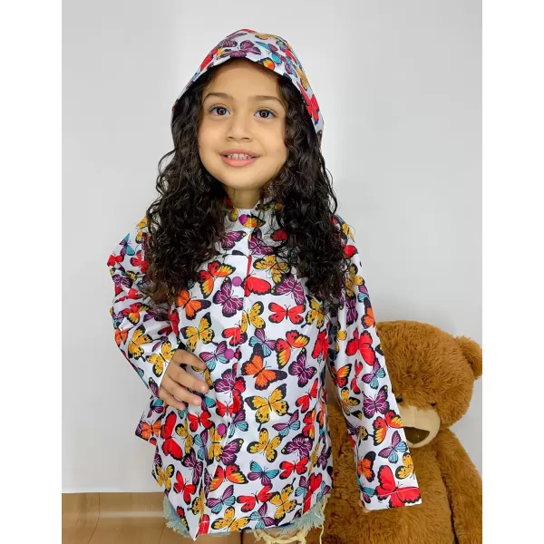 Arshiner Girl Baby Kid Waterproof Hooded Coat Jacket Outwear Raincoat Hoodies