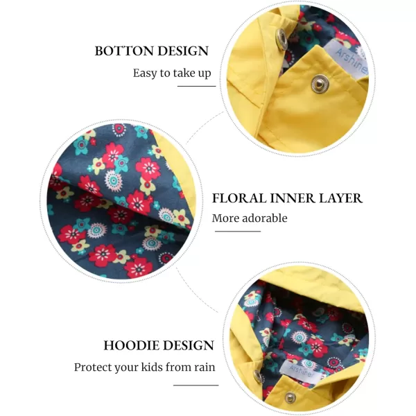 Arshiner Girl Baby Kid Waterproof Hooded Coat Jacket Outwear Raincoat Hoodies