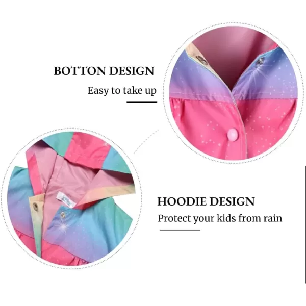 Arshiner Girl Baby Kid Waterproof Hooded Coat Jacket Outwear Raincoat Hoodies
