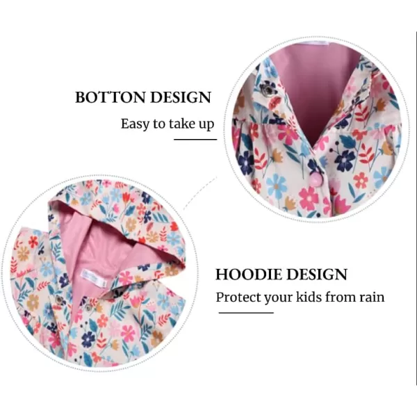 Arshiner Girl Baby Kid Waterproof Hooded Coat Jacket Outwear Raincoat Hoodies