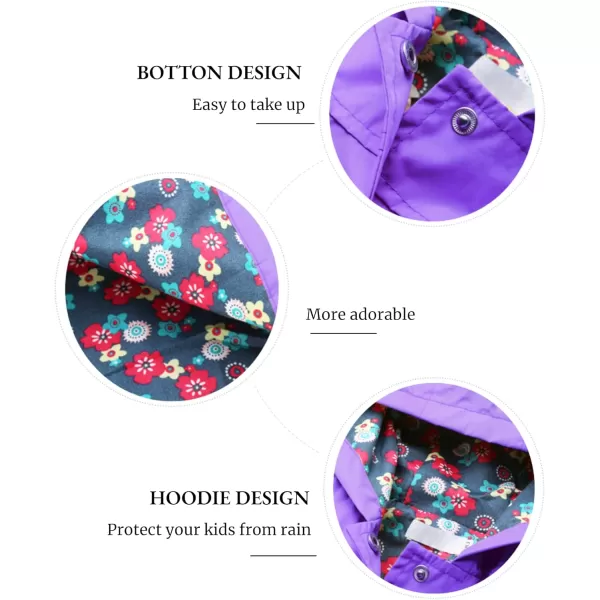 Arshiner Girl Baby Kid Waterproof Hooded Coat Jacket Outwear Raincoat Hoodies