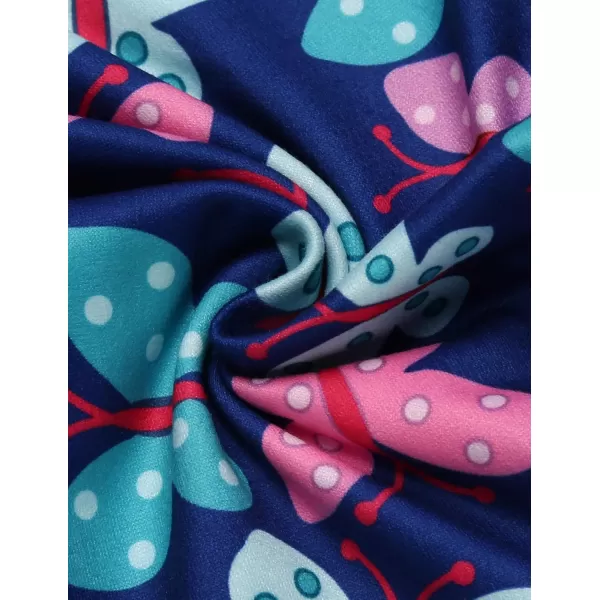 Arshiner Girl's Ankle Length Leggings 3-Pack Printing Flower Kids Classic Stretch Pants 4-14Y
