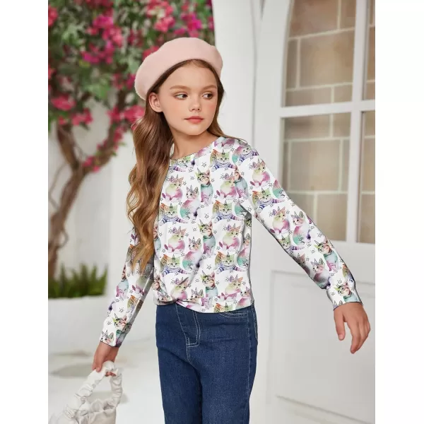 Arshiner Girls Casual Twist Front Lightweight Sweatshirt Tie Dye Printed Long Sleeve Crop Tops Pullover