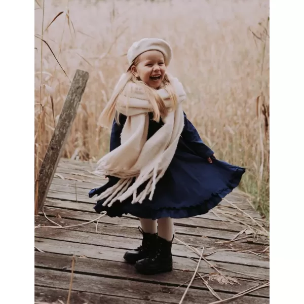 Arshiner Girls Dress Long Sleeve A Line Twirly Skater Loose Casual/Party Dresses with Pocket
