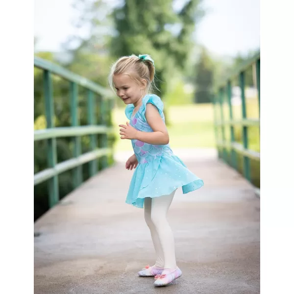Arshiner Girls Ruffle Sleeve Ballet Dance Dress Tutu Skirted Leotard