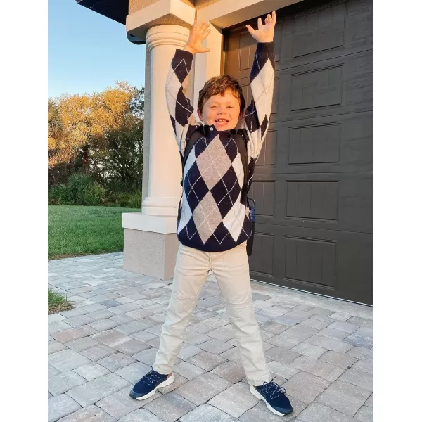 Arshiner Kids Boys Pullover Crewneck Sweater Long Sleeve Knit Stripe Casual Sweater for 5-13Years