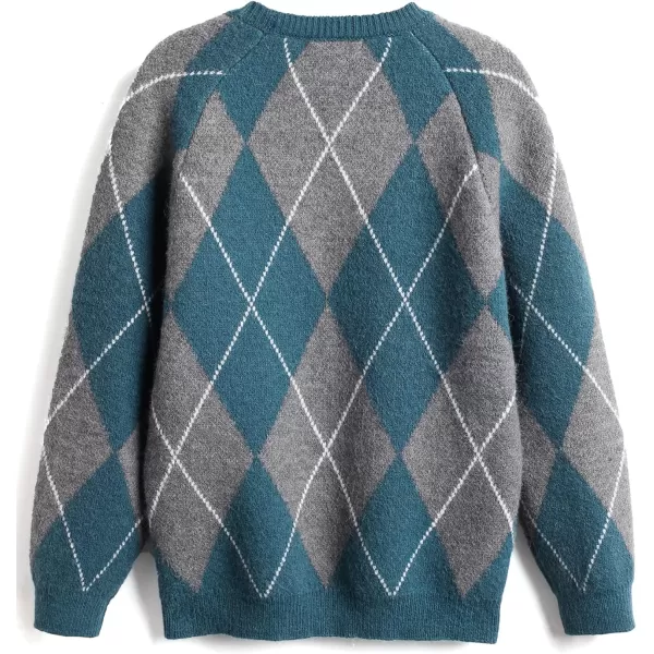 Arshiner Kids Boys Pullover Crewneck Sweater Long Sleeve Knit Stripe Casual Sweater for 5-13Years