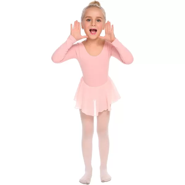 Arshiner Kids Girls Classic Long Sleeve Leotard Dance Ballet Dress