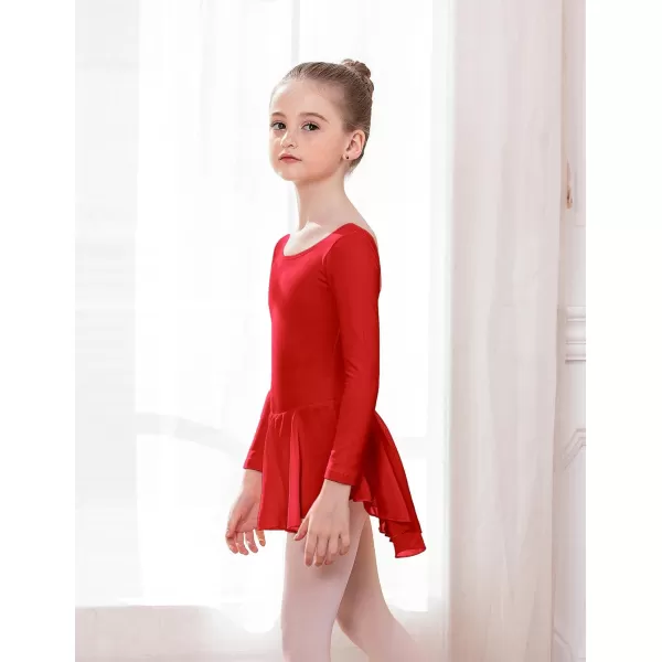 Arshiner Kids Girls Classic Long Sleeve Leotard Dance Ballet Dress