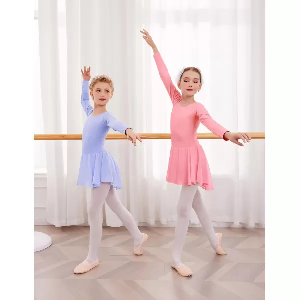 Arshiner Kids Girls Classic Long Sleeve Leotard Dance Ballet Dress
