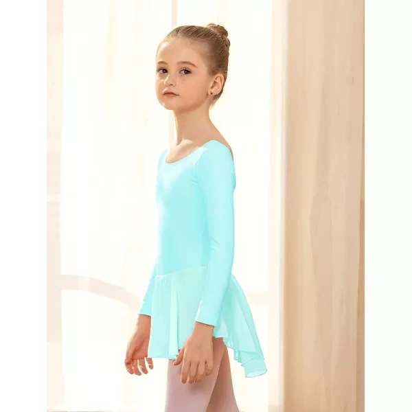 Arshiner Kids Girls Classic Long Sleeve Leotard Dance Ballet Dress