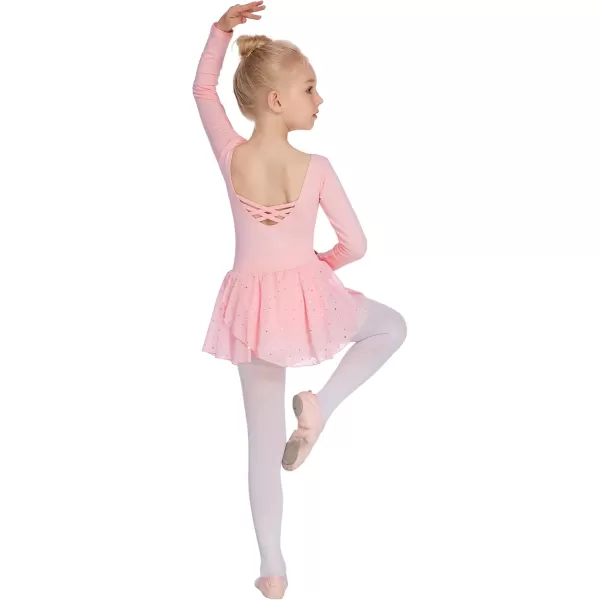 Arshiner Kids Girls Classic Long Sleeve Leotard Dance Ballet Dress