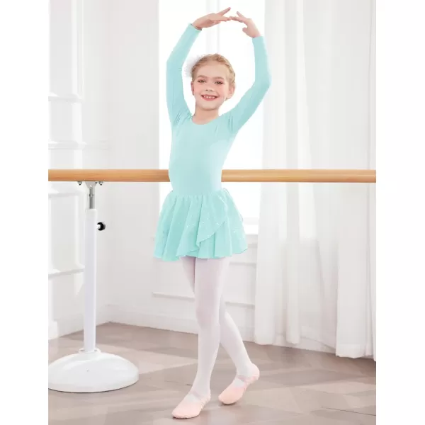 Arshiner Kids Girls Classic Long Sleeve Leotard Dance Ballet Dress