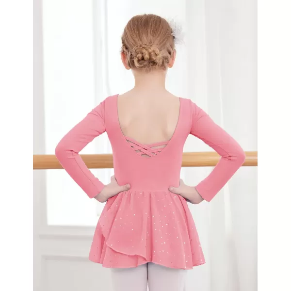 Arshiner Kids Girls Classic Long Sleeve Leotard Dance Ballet Dress