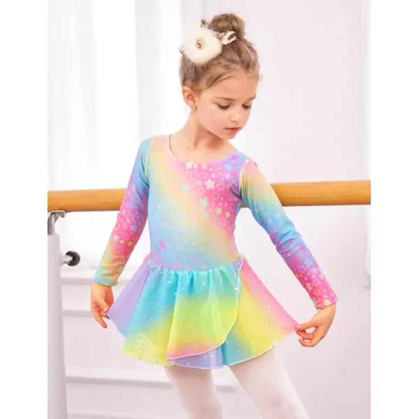 Arshiner Kids Girls Classic Long Sleeve Leotard Dance Ballet Dress