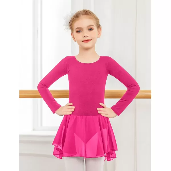 Arshiner Kids Girls Classic Long Sleeve Leotard Dance Ballet Dress
