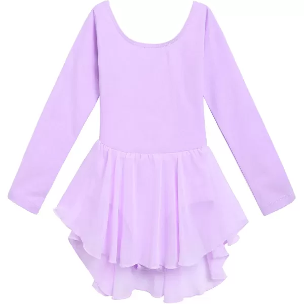 Arshiner Kids Girls Classic Long Sleeve Leotard Dance Ballet Dress