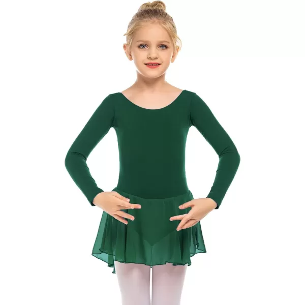 Arshiner Kids Girls Classic Long Sleeve Leotard Dance Ballet Dress