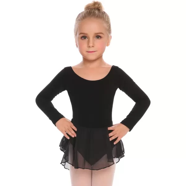 Arshiner Kids Girls Classic Long Sleeve Leotard Dance Ballet Dress